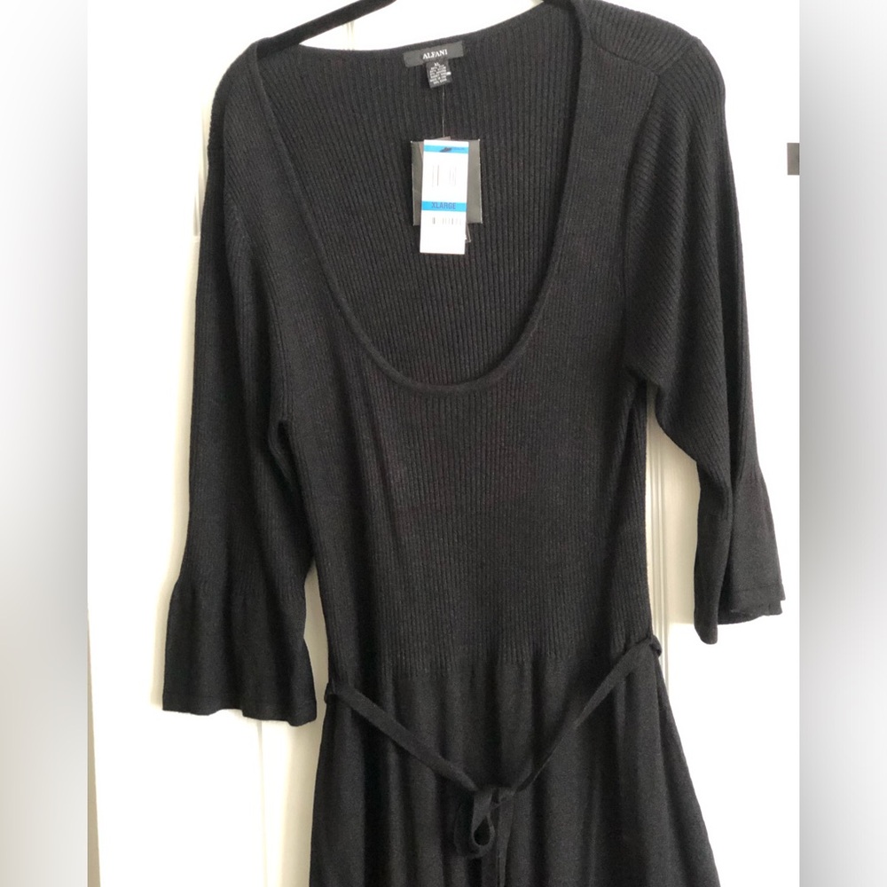 NWT Alfani Knit Scoop Neck Dress L XL